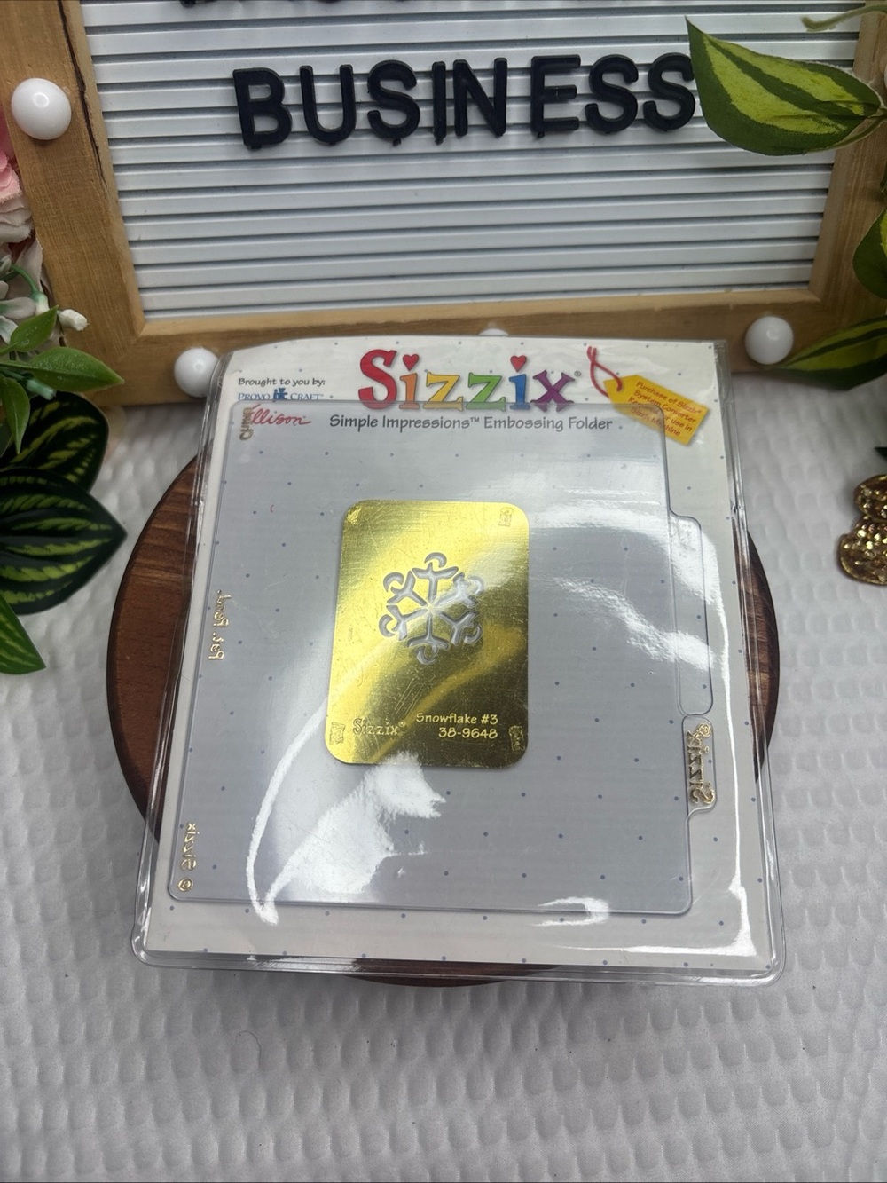 NEW SIZZIX CHRISTMAS WINTER SNOWFLAKE #2 SIMPLE IMPRESSIONS EMBOSSING FOLDER